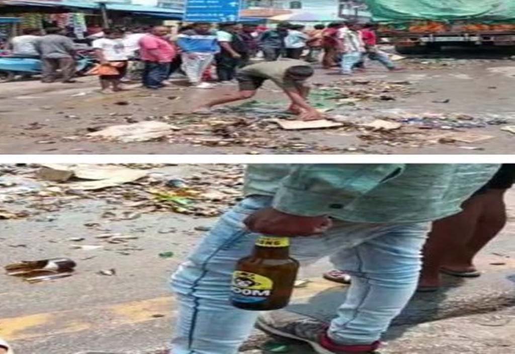 Overturned Beer Truck